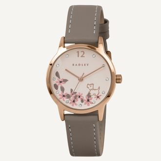 Radley London Spring Daze 31Mm Leather Strap Watch Coffee - RY22030A