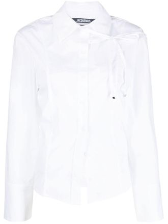 Jacquemus Camicia La Chemise Ruban - Bianco
