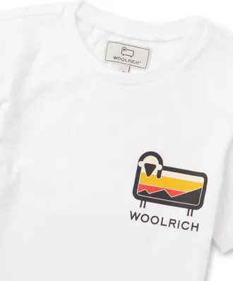 Woolrich Sheep Motif Cotton T-Shirt - White