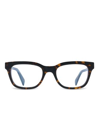 Paul Smith rectangle-frame glasses - Brown