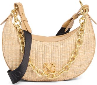 Off-white Hemisphere Woven Hobo Bag in Natural at Nordstrom Rack