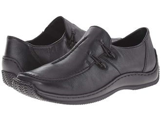 Rieker L1751 Celia 51 Womens Shoes Black Leather : EU 40 (US Womens 8.5-9) M