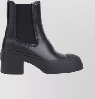 Marni chunky heel leather ankle boots