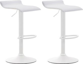 Clp Clp - Set De 2 Taburetes Dyn V2 En Simil Cuero Blanco Blanco
