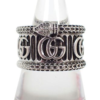 Gucci Sterling Silver 925 Band Ring (Pre-Owned)