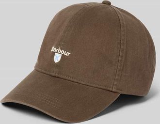 Barbour Basecap aus reiner Baumwolle Modell CASCADE in Oliv, Gr&ouml;&szlig;e 1