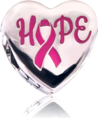 Pandora Hope Pink Ribbon Charm