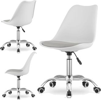 OEM Silla Giratoria Viena - Blanco Y Gris