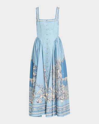 Alemais Villa Romantica Midi Dress