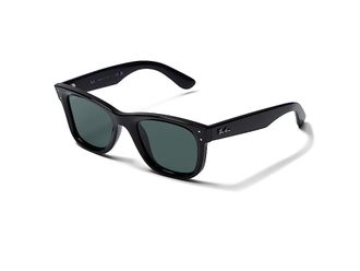 Ray-Ban 50 mm 0RBR0502S Wayfarer Reverse Fashion Mens Sunglasses Black/Dark Green : 50mm, Acetate/Nylon