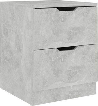 vidaXL Vidaxl - Bedside Cabinet Concrete Grey 40x40x50 cm Engineered Wood