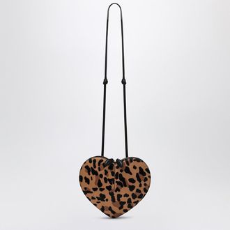 Alaia Le Coeur bag in leopard-print calf hair
