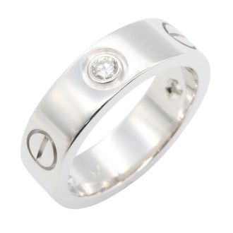 Cartier Silver Clear White Gold (18K) Band Ring (Pre-Owned)