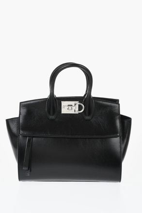 Ferragamo Borsa a Mano RIELA In Pelle con Tasca Esterna Salvatore Ferragamo