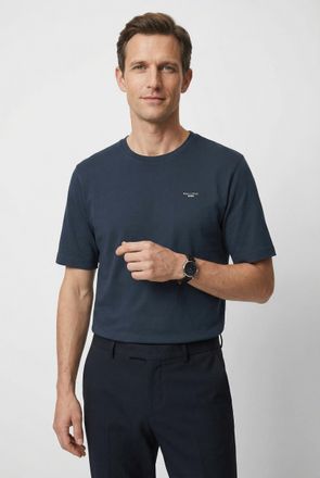 Marc O'Polo Denim T-Shirt MARC OPOLO DENIM, Herren, Gr. XXL, blau (navy teal), Jersey, Obermaterial: 100% Baumwolle, Rundhals, Shirts T-Shirt