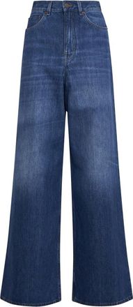 Chlo&eacute; Wide Jeans - Dames - Loose Fit Jeans - Blauw - W27 - Jeans