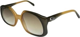 Dior Pre-owned Vintage Zonnebril - Dames - Vintage Accessoires - Geel - ONE Size - Vintage