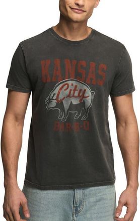 Lucky Brand Kansas City BBQ Cotton Graphic T-Shirt in Jet Black at Nordstrom, Size Xx-Large