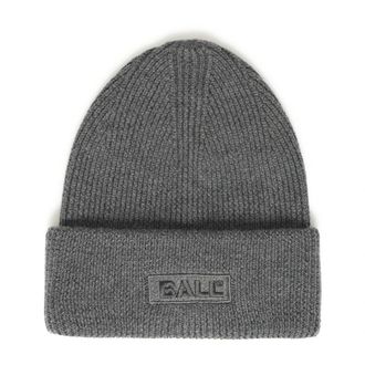 Ball Donkergrijze Beanie Accessoire - Dames - Hoeden - Grijs - ONE Size - Wol - Accessoires