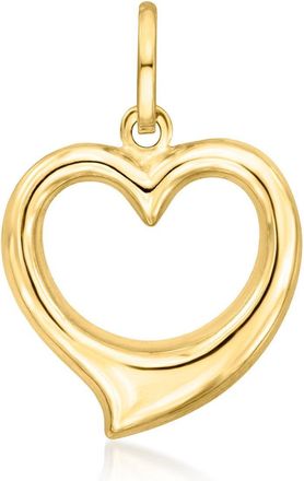 Ross-Simons Italian 14kt Yellow Gold Heart Pendant
