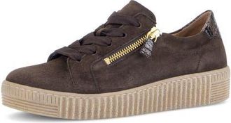 Gabor Diana Leather Sneaker in Mocca at Nordstrom, Size 6.5