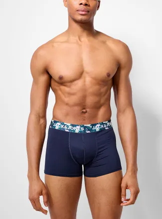Jack & Jones Mens 3 flamingo microfibre trunk Polyester