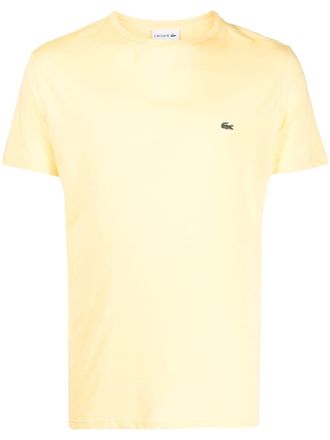 Lacoste T-shirt met logopatch - Geel