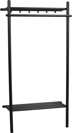 Rowico Massive Wandgarderobe Milford 91 x 181 cm - Eiche Schwarz