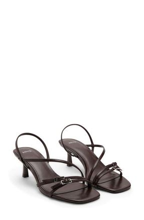 Mango Slingback Sandal in Chocolate at Nordstrom, Size 6.5Us