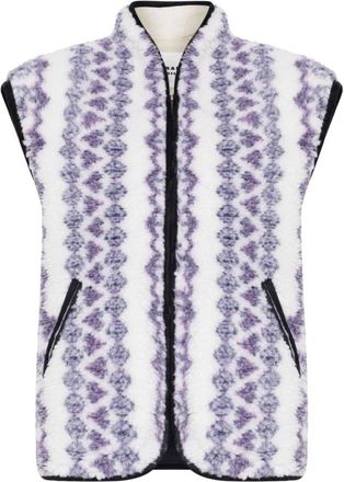 Isabel Marant Gewatteerd Mouwloos Vest - Dames - Bodywarmers - Wit - S - Polyester - Jassen