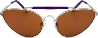 Linda Farrow DRIES VAN NOTEN 8DVN9 C9 Womens Sunglasses Gold Size Standard