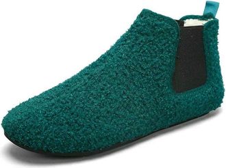 Generic NYSBH Men Cotton Shoes Warm Plush Lined Slippers Thin Bottom House Slipper Men Walking Shoes Ankle Boots Casual Flats Shoes Green