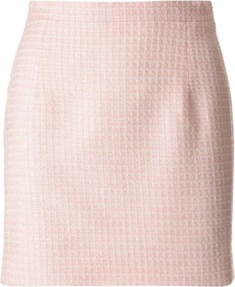 Alessandra Rich Tweed Mini Skirt