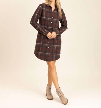 Le Marais Wilmington Dress In Bourbon Plaid