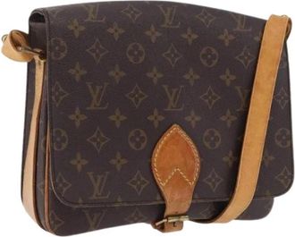 Louis Vuitton Pre-owned Shoulder Bag - Dames - Vintage Schoudertas - Bruin - ONE Size - Leer - Vintage