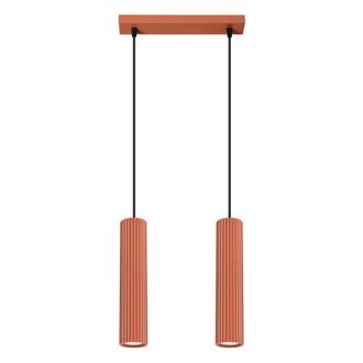 Sollux Lighting L&aacute;mpara de techo ocre rojo aluminio alt. 30 cm