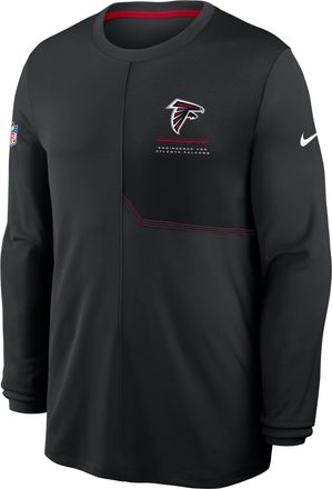 Nike Atlanta Falcons Sideline Coach Nike Mens Dri-FIT NFL Long-Sleeve Top in Black | 03B1048Y96-B8B