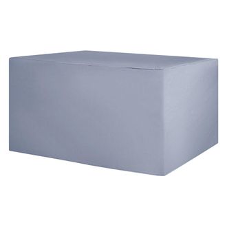 Beliani Cubierta Impermeable Para Muebles De Jard&iacute;n Poli&eacute;ster Gris Pvc 155 X 155 X 90 Cm Chuva