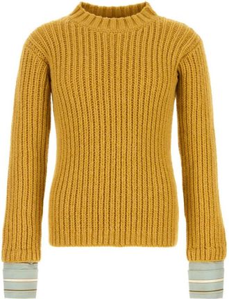Prada Yellow Crew Neck Sweater