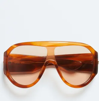 Bottega Veneta Occhiali Da Sole A Mascherina Scudo - Bottega Veneta