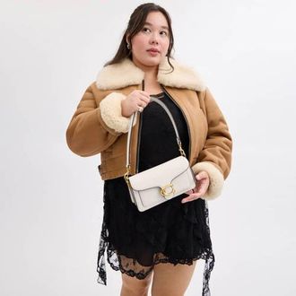 Coach leren schoudertas Tabby 20 ecru