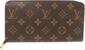 Louis Vuitton Vintage, unisex, Bruin, ONE Size, Pre-owned Long wallet (bi-fold)