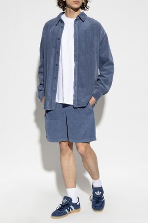 American Vintage Corduroy Shorts, Mens, Blue