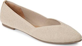 Me Too Alivia Pointed Toe Flat in Bisque at Nordstrom, Size 6.5