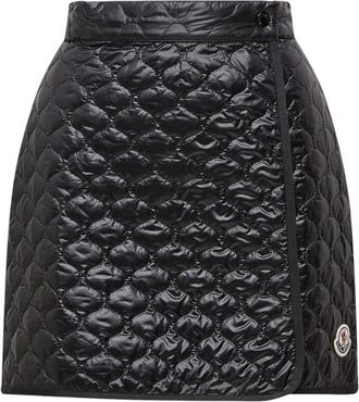 Moncler Black Quilted Mini Skirt