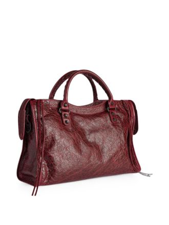 Balenciaga Le City Shoulder Bag - Burgundy
