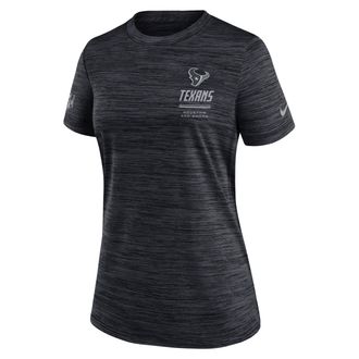Nike Houston Texans Sideline Velocity Nike Womens Dri-FIT NFL T-Shirt in Blue | 03EY4FA9H-7VD