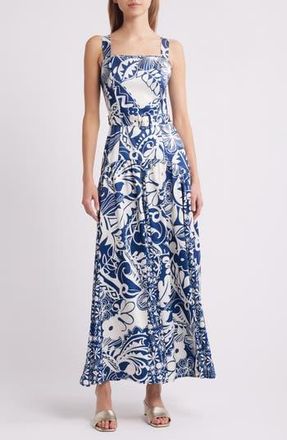 Ciebon Nenette Floral Maxi Dress in Navy at Nordstrom Rack, Size X-Large