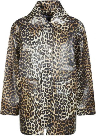 Ganni Light Jacket - Dames - Zomerjassen - Veelkleurig - 2Xs/Xs - Katoen - Jassen