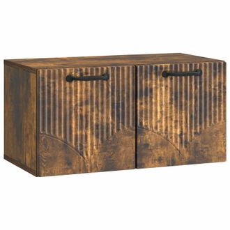 vidaXL Mueble Para Tv De Pared Roble Ahumado 59,5 X 31 X 30 Cm Vidaxl